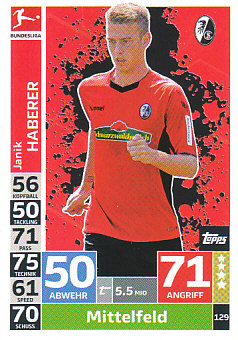 Janik Haberer SC Freiburg 2018/19 Topps MA Bundesliga #129